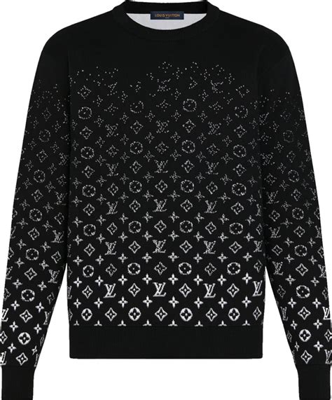 black and white Lv sweater